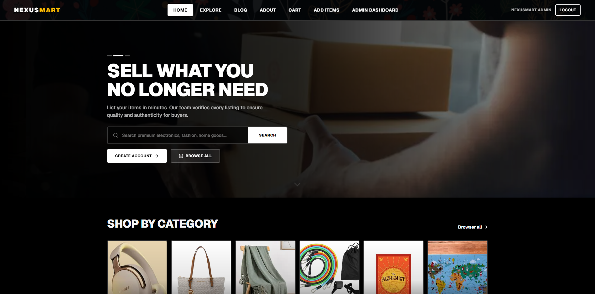 NexusMart | Multi-vendor e-commerce marketplace & management engine