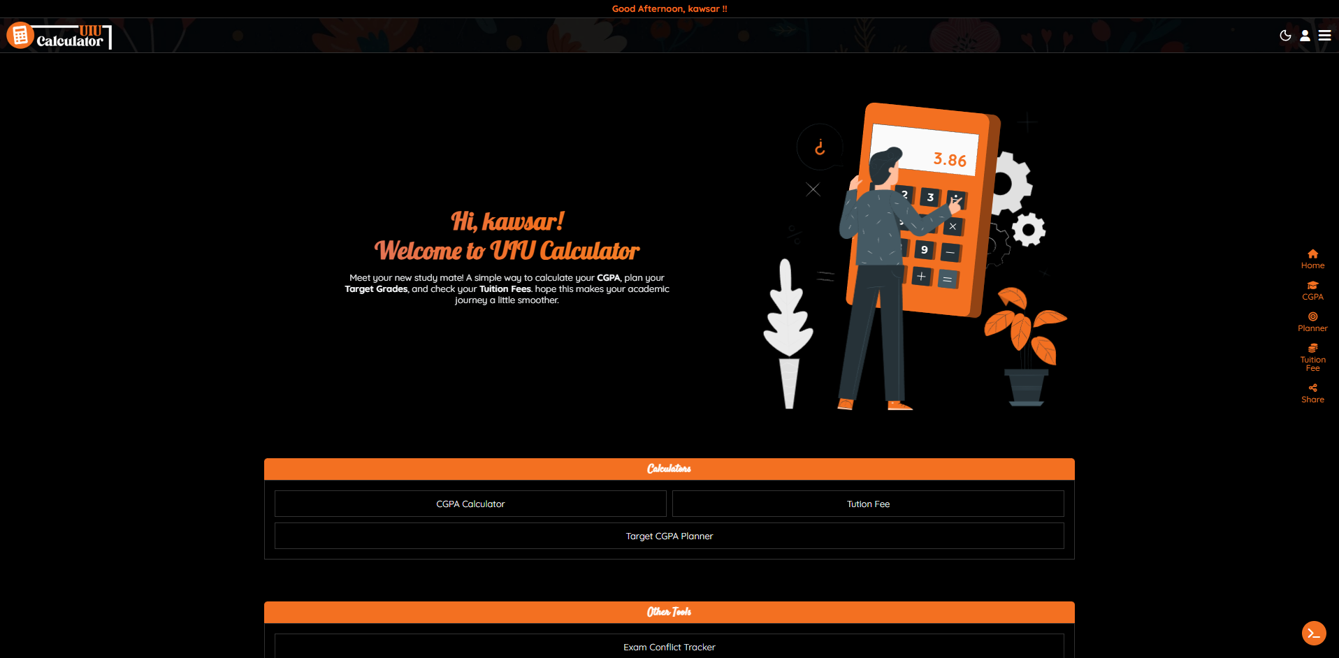 UIU Calculator & Planner | All-in-one student academic toolkit